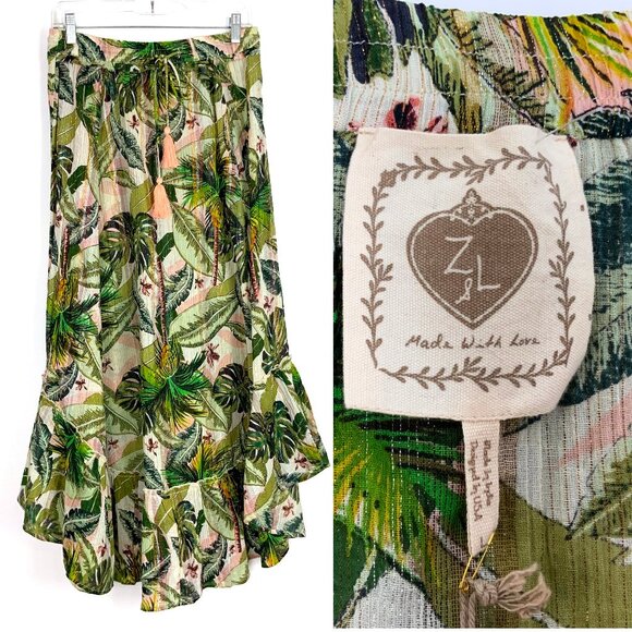 Z&L EUROPE Rio Jungle Maxi Skirt Brand New With Tag Attached Large - Picture 2 of 16